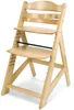 Chaise haute en bois - Chaise haute en bois à hauteur Voir les images du produit 1