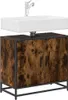 vidaXL Waschbeckenunterschrank Räuchereiche 65x33x60 cm Produktbild-Vorschau 4