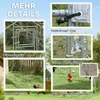 PawHut Hühnerstall Freilaufgehege aus Stahl, 3 x 6 x 1,95 m Produktbild-Vorschau 7