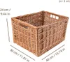 Creative Home 4 x Malý prútený košík  40x30x24 cm | Sada 4 Náhľad obrázku produktu 3