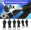 6x Reißverschluss Reparatur Set Zipper Ersatz Anhänger Produktbild-Vorschau 2