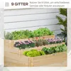 Outsunny vyvýšený záhon, 3-úrovňový kvetinový box, záhon na Náhľad obrázku produktu 6