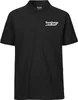 Huuraa Herren Polo Shirt Inseljunge Schriftzug S Black Bio Produktbild-Vorschau 1