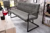 Hochwertige Freischwinger Bank LOFT 160cm Vintage grau mit Produktbild-Vorschau 2