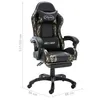 vidaXL Gaming-Stuhl mit Fußstütze Schwarz und Tarnmuster Produktbild-Vorschau 12
