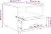 vidaXL Stolik kawowy Artisan dąb 55 x 55 x 45 cm materiał Podgląd zdjęcia produktu 7
