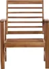 A front view of a wooden chair. Náhled obrázku produktu