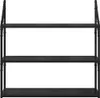 vidaXL Wandregal Schwarz Eichen-Optik 80 x 21 x 78,5 cm Produktbild-Vorschau 5