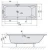 Aqualine NISA Rechteckwanne 170x75x42cm, weiß Produktbild-Vorschau 3