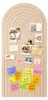 Zelfklevende vilt prikbord, 120 x 60 cm, lichtbeige kleur Productafbeelding-voorbeeld 1