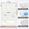 Doppelrollo Fenster ohne Bohren 125x120cm creme Produktbild-Vorschau 2