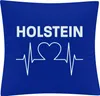 multifanshop Kissenbezug - Holstein - Herzschlag, blau, Produktbild-Vorschau 1