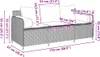 vidaXL Gartensofa mit Kissen 3-Sitzer Grau Poly Rattan Produktbild-Vorschau 8