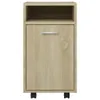 vidaXL Beistellschrank mit Rollen Sonoma-Eiche 33x38x60 cm Produktbild-Vorschau 4