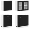 vidaXL Kücheneinheit LYON 4 pcs Schwarze Eiche Produktbild-Vorschau 4