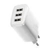 Kompaktes weißes Wandladegerät mit 3 x USB und 17 W Produktbild-Vorschau 3
