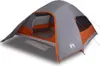 vidaXL Kuppel-Campingzelt 4 Personen Grau Wasserdicht Produktbild-Vorschau 1