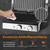 Aigostar - XXL Kontaktgrill Panini Grill, Sandwich Maker, Produktbild-Vorschau 2