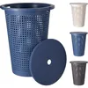 Waschekorb mit Deckel – dunkelgrau – 35 Liter – 40 x 52 cm Produktbild-Vorschau 3