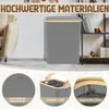XINZI 140L Wäschekorb mit Deckel Wäschesammler 3 Fächer Produktbild-Vorschau 5