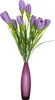 Bouquet di crochi artificiali in erba Composizione Anteprima dell’immagine prodotto 9