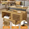 Table basse Merax réglable en hauteur, avec porte à Voir les images du produit 10
