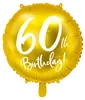 Palloncino in foil con scritta 60° compleanno 45cm oro Anteprima dell’immagine prodotto 8