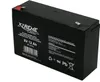 A black 6V 12Ah Xtreme gel battery is shown on a white background. Voir les images du produit