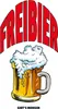 vianmo Holzschild 30x20 cm Alkohol Freibier gibt's morgen Produktbild-Vorschau 1