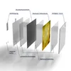 DEQORI Glasbild Echtglas 50x50 cm 'Goldener Hauch' Wandbild Produktbild-Vorschau 7