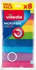Vileda Mikrofasertuch COLORS 8 Stück Produktbild-Vorschau 2