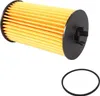 A product shot of an oil filter and a separate rubber gasket on a white background. Produktbild-Vorschau