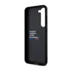The inside of a black phone case with text. Anteprima dell’immagine prodotto