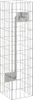 Gabionen Wasserhahn Silber 25 x 25 x 100 cm Edelstahl Produktbild-Vorschau 1