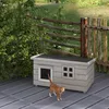 PawHut, maison de chat, cabane pour chat avec toit en Voir les images du produit 2