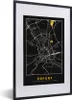 MuchoWow® Gerahmtes Poster Schwarz und Gold - Stadtplan - Produktbild-Vorschau 1