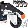 Schwerlastrollen absenkbar für Werkbank 4er Set HMF 6750 76 mm schwarz Anteprima dell’immagine prodotto