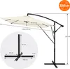 ML-Design Slunečník Ø 330 cm béžový hliníkový obdélníkový, Náhled obrázku produktu 9
