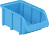 A light blue plastic storage bin is shown from a slightly elevated side angle against a white background. Anteprima dell’immagine prodotto