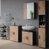 Armoire de toilette Vicco Irma Anthracite/chêne doré Voir les images du produit 4