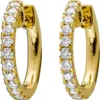 Brillant Creolen Gold 750 18K Natur Diamanten 0.52ct Produktbild-Vorschau 1