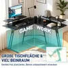 UISEBRT L-förmiger Winkelschreibtisch 120x120cm, wahlweise Produktbild-Vorschau 3