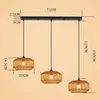 ZMH Lampe à suspendre Boho Lampe à suspendre en rotin Lampe Voir les images du produit 4