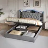 INONEFT Posteľ s pružinovým matracom 140x200 cm s LED/USB, Náhľad obrázku produktu 7