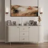 AX LIVING Commode Halay beige, 2 portes et 3 tiroirs Voir les images du produit 5