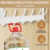 INF Deurhanger met 6 haken, aluminium wandhaken Productafbeelding-voorbeeld 6