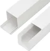 Two white cable management conduits are shown against a white background. Produktbild-Vorschau