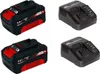 Two battery packs and two chargers are arranged in a grid. Produktbild-Vorschau