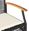 VidaXL 366255, Kremowy, Rotang, Stal, Drewno akacjowe, Podgląd zdjęcia produktu 7