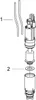 An exploded diagram of a plumbing valve assembly. Podgląd zdjęcia produktu